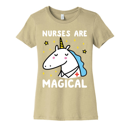 Nurses Are Magical Unicorn Women's Cotton Tee