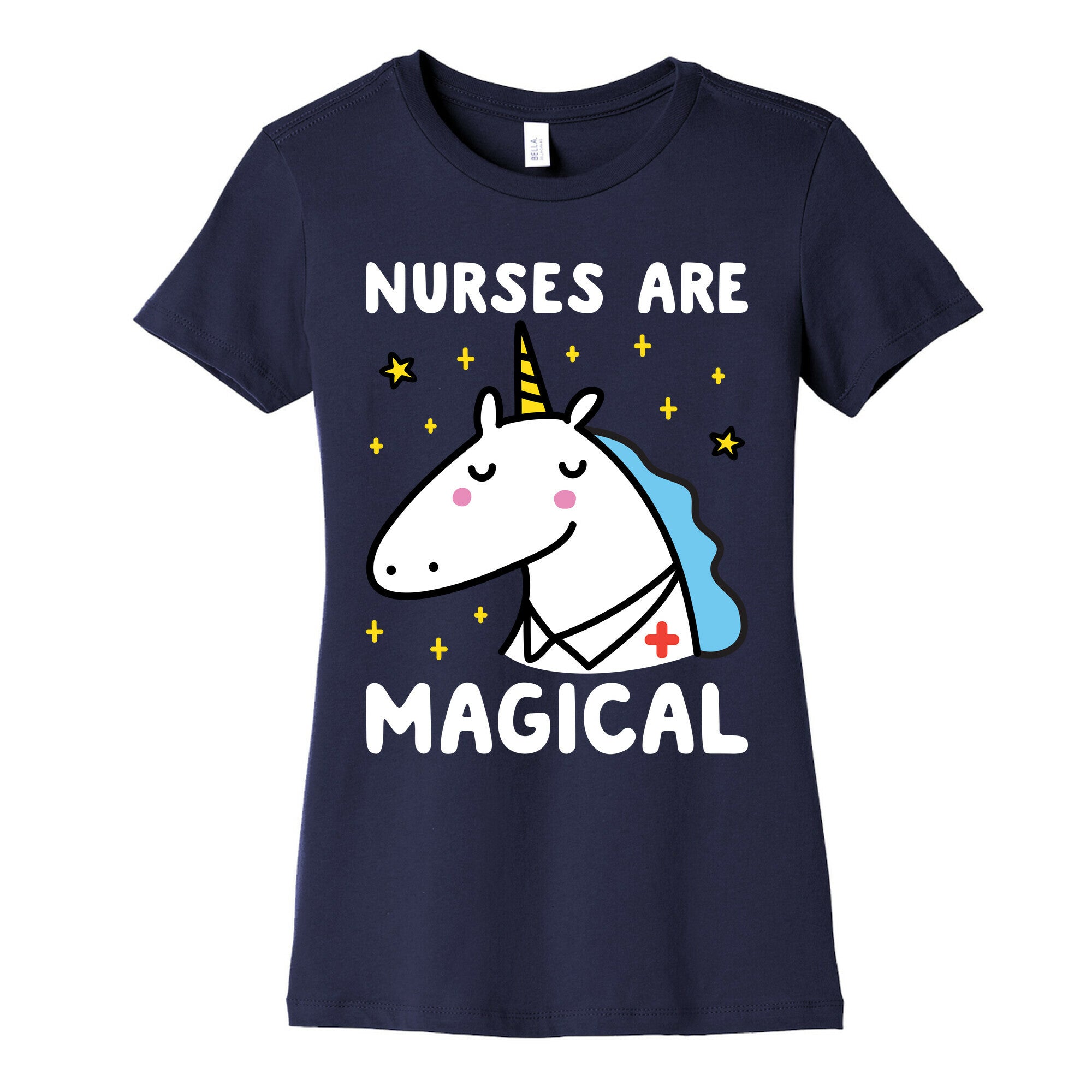 Nurses Are Magical Unicorn Women's Cotton Tee