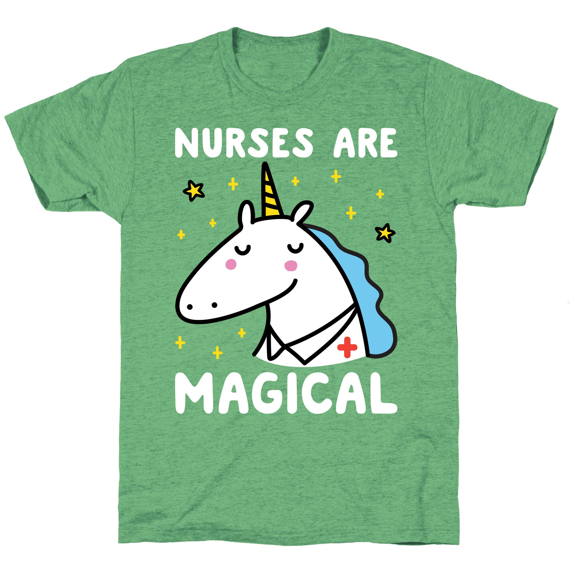 Nurses Are Magical Unicorn Triblend Tee
