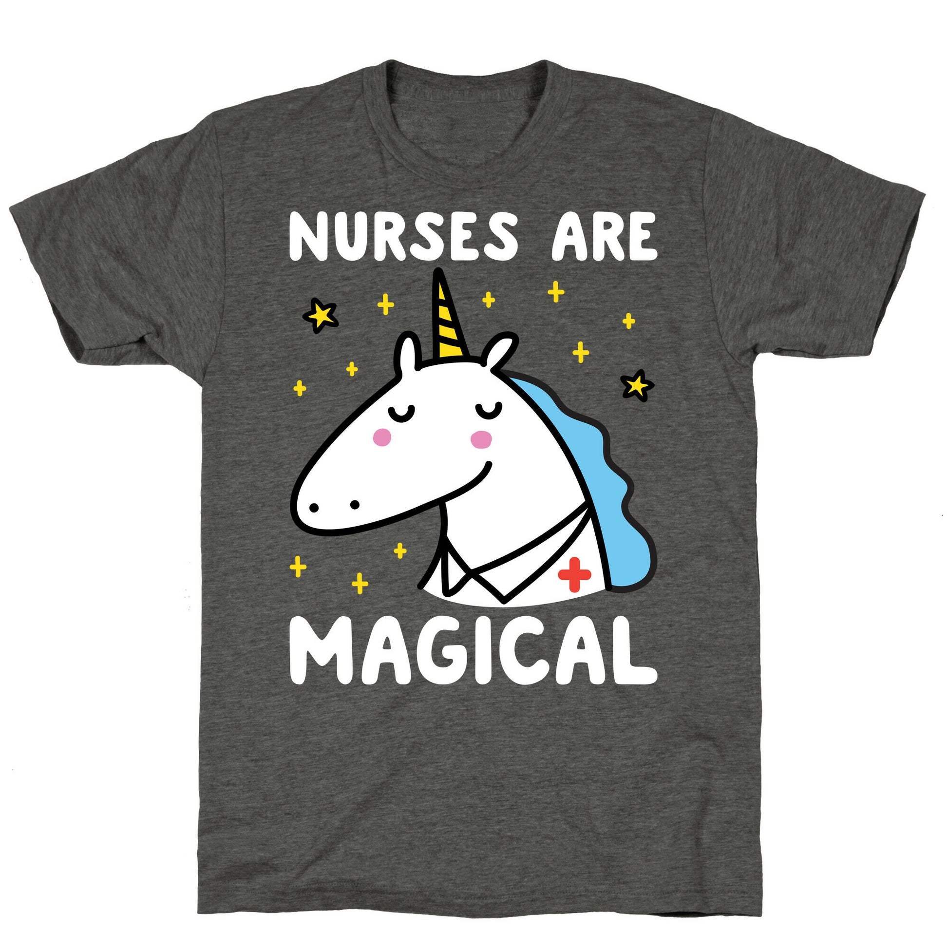 Nurses Are Magical Unicorn Triblend Tee