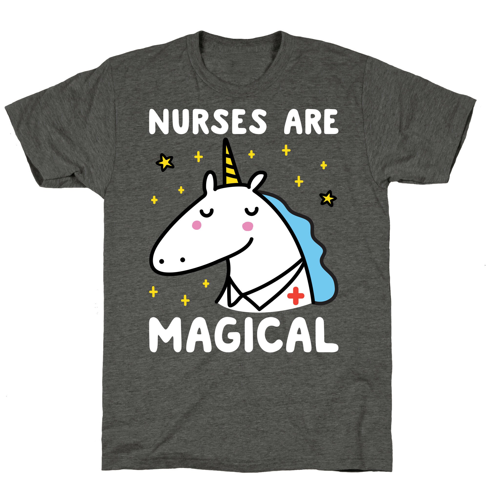 Nurses Are Magical Unicorn Triblend Tee