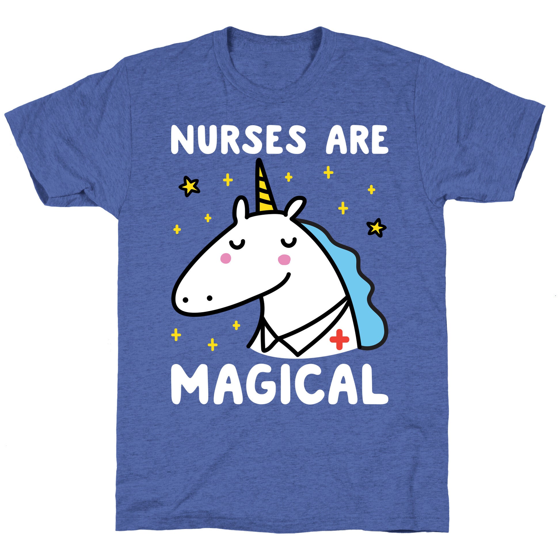 Nurses Are Magical Unicorn Triblend Tee