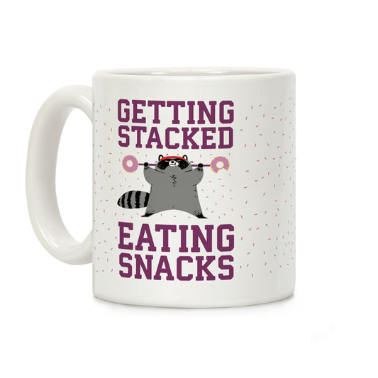 Getting Stacked Eating Snacks Coffee Mug