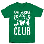 Antisocial Cryptid Club White Print T-Shirt