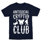 Antisocial Cryptid Club White Print T-Shirt