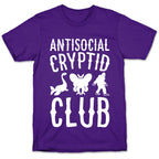 Antisocial Cryptid Club White Print T-Shirt