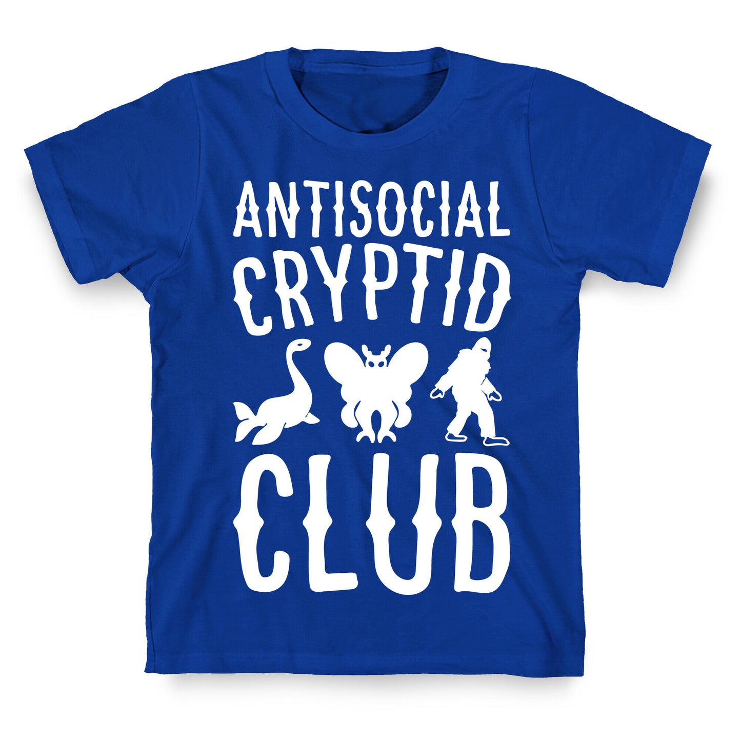 Antisocial Cryptid Club White Print T-Shirt