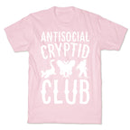 Antisocial Cryptid Club White Print T-Shirt