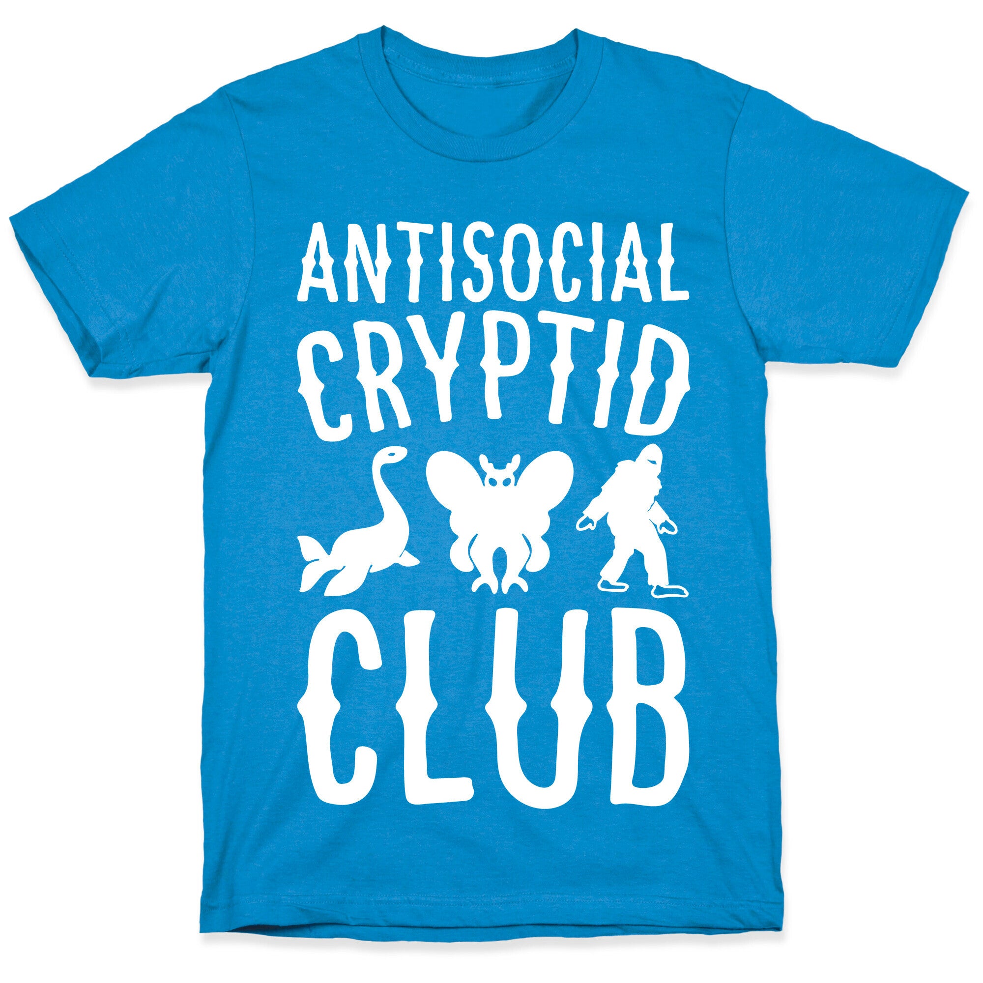 Antisocial Cryptid Club White Print T-Shirt