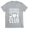 Antisocial Cryptid Club White Print V-Neck