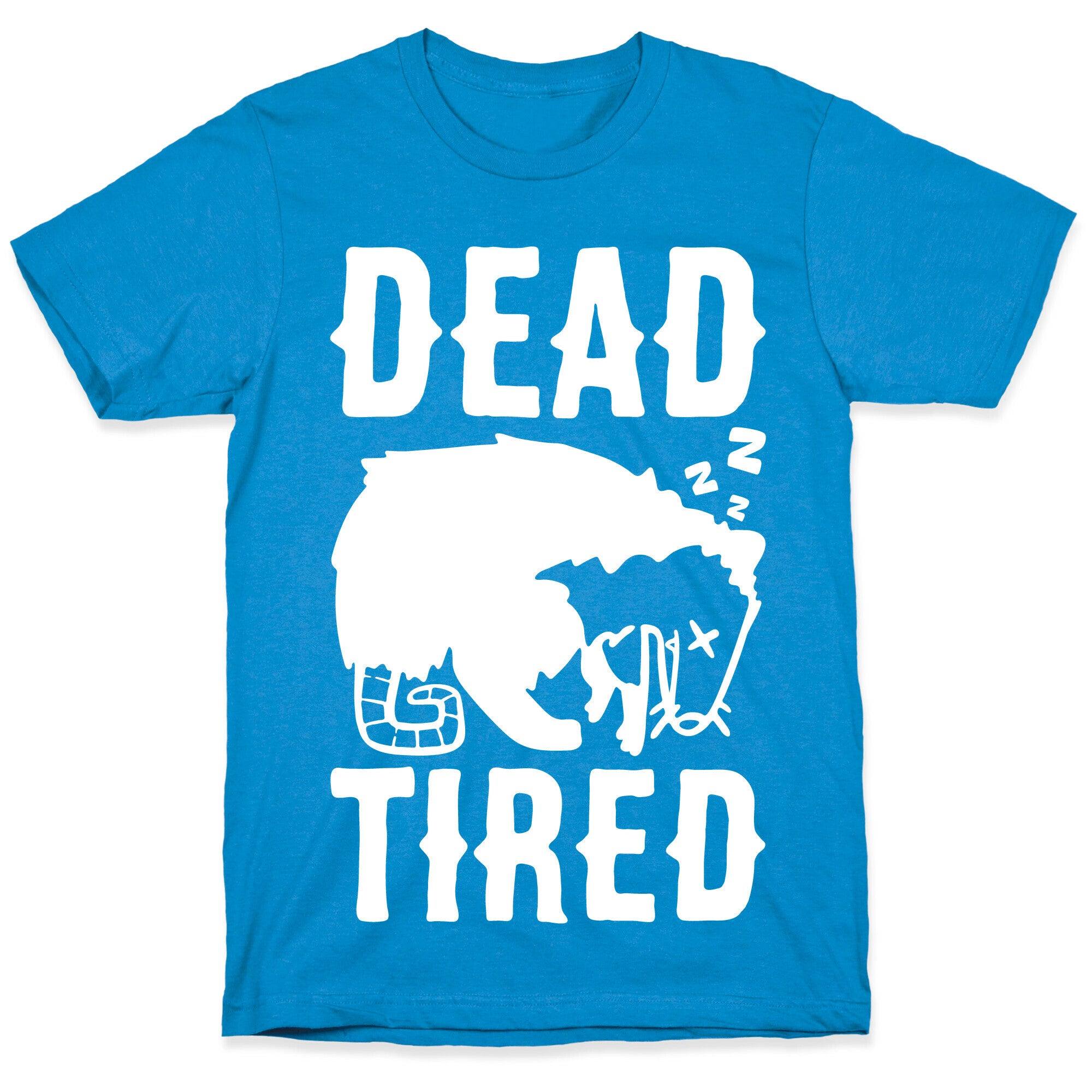 Dead Tired Possum Parody White Print T-Shirt