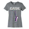 Asaxual White Print Women's Cotton Tee