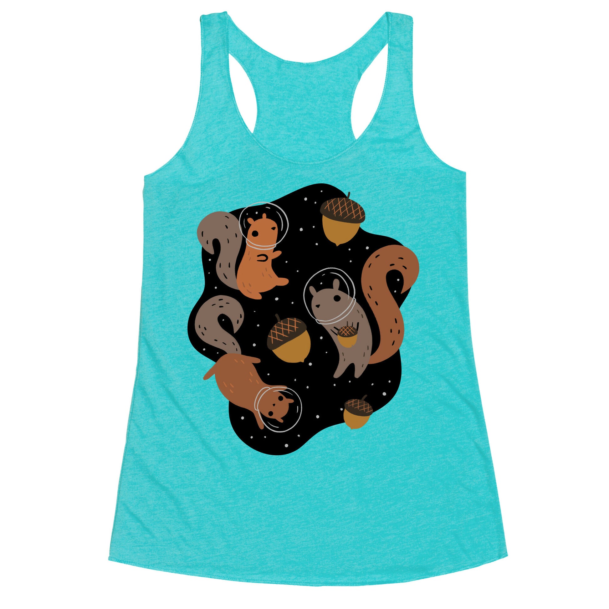Squirrels In Space Racerback Tank
