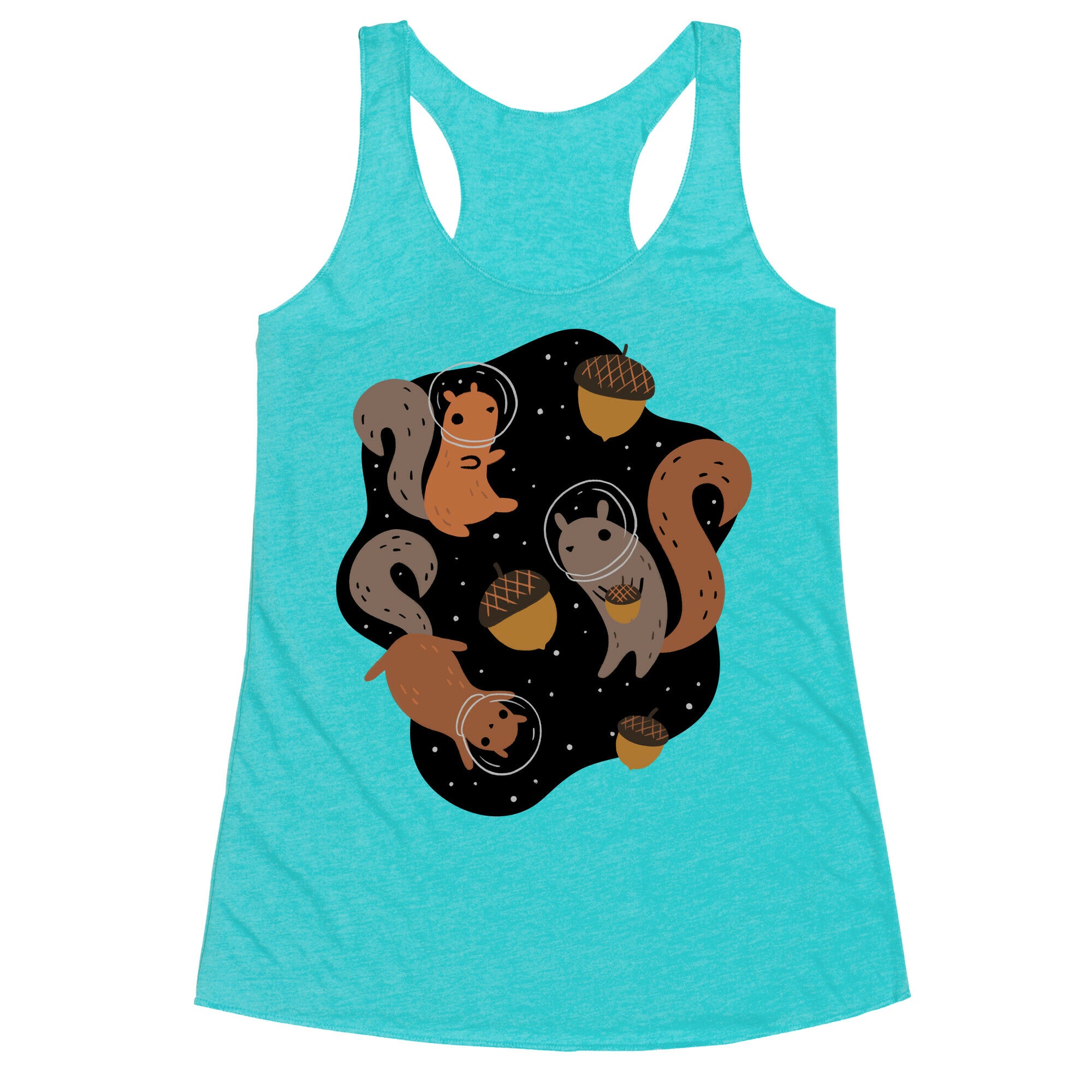 Squirrels In Space Racerback Tank