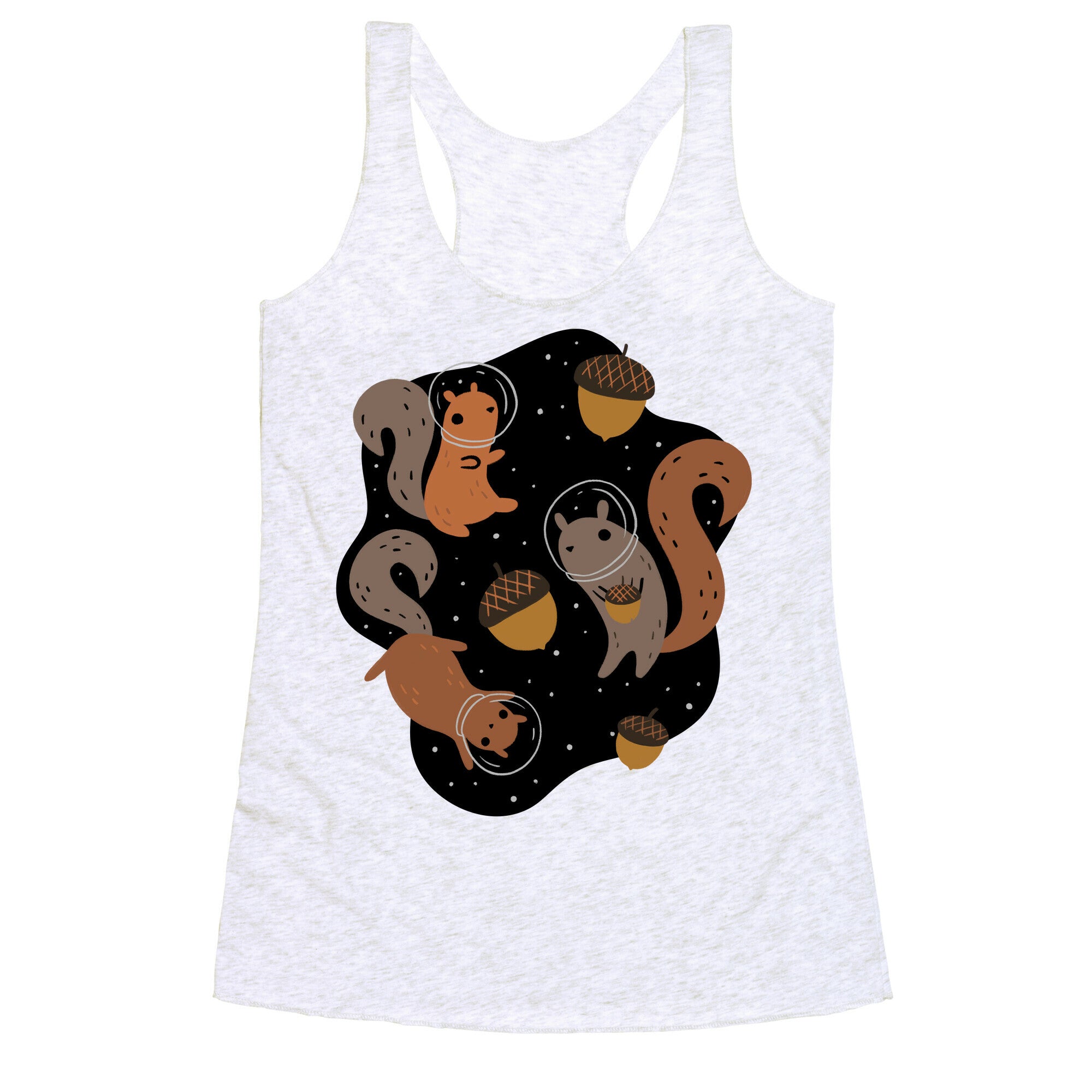Squirrels In Space Racerback Tank