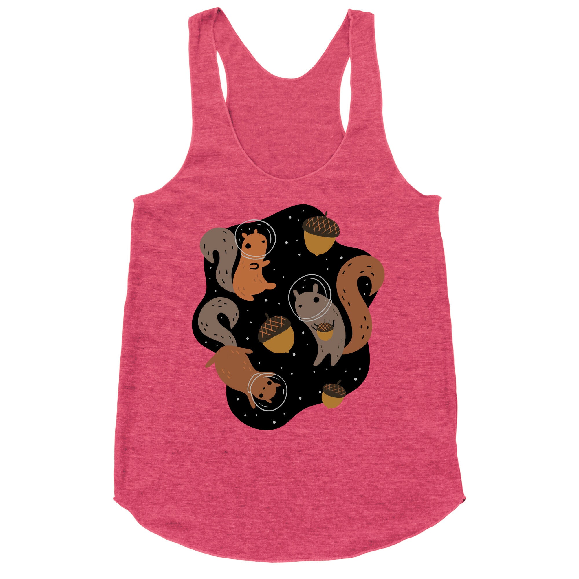 Squirrels In Space Racerback Tank