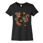 Squirrels In Space Women's Cotton Tee
