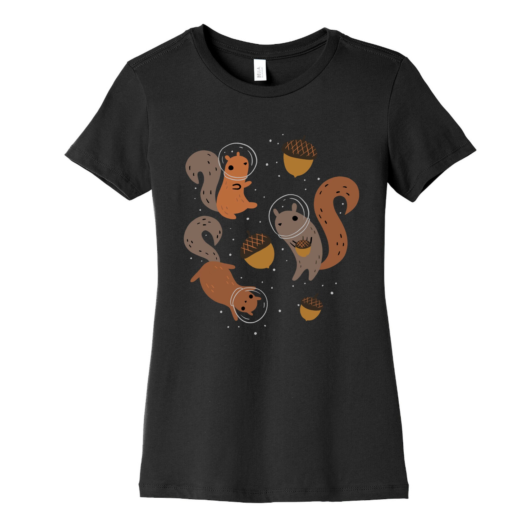 Squirrels In Space Women's Cotton Tee