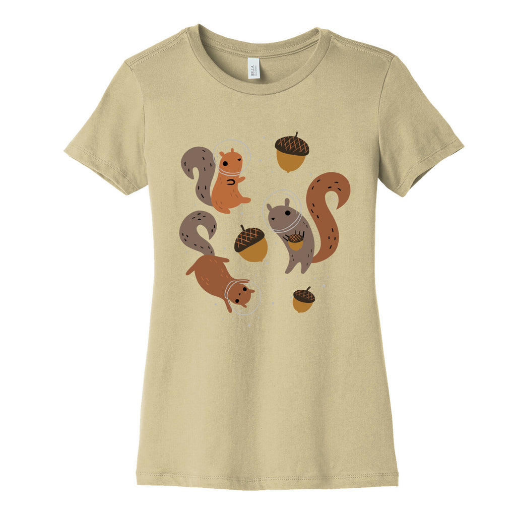 Squirrels In Space Women's Cotton Tee