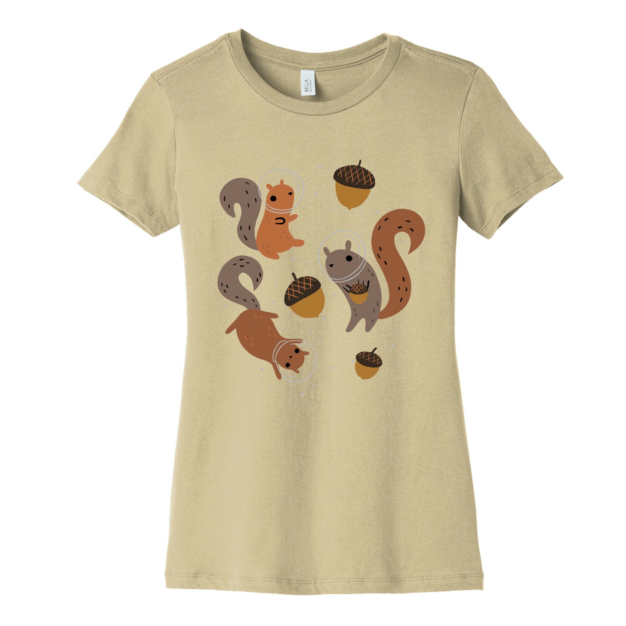 Squirrels In Space Women's Cotton Tee