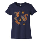 Squirrels In Space Women's Cotton Tee