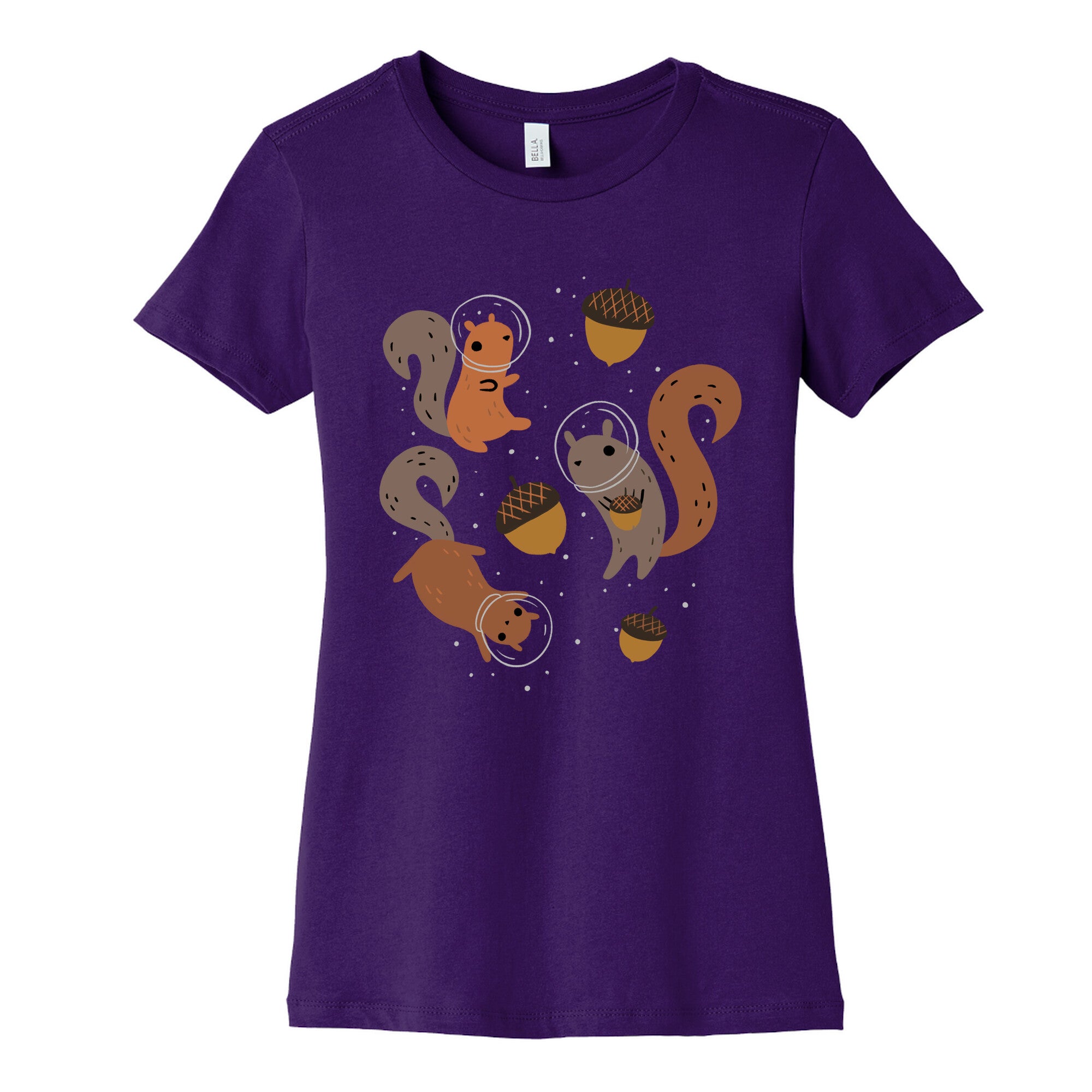 Squirrels In Space Women's Cotton Tee