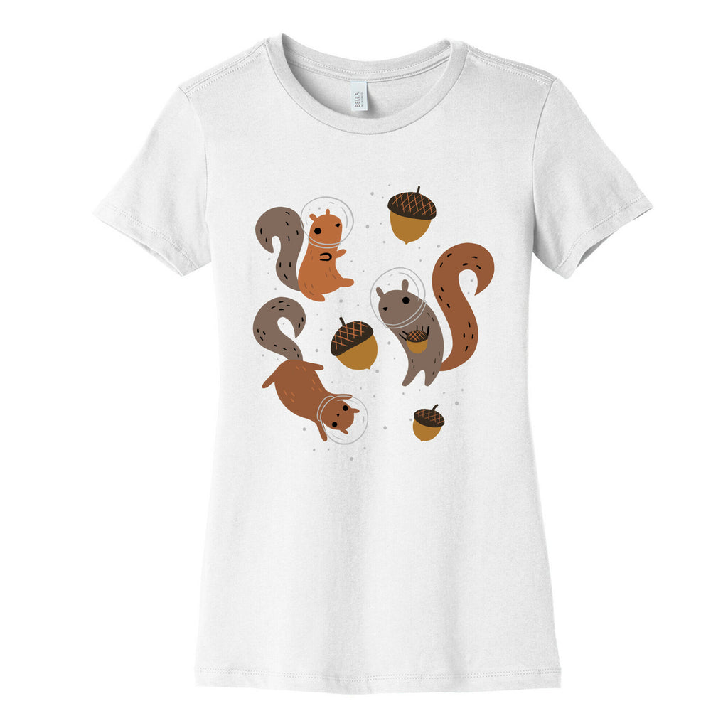 Squirrels In Space Women's Cotton Tee
