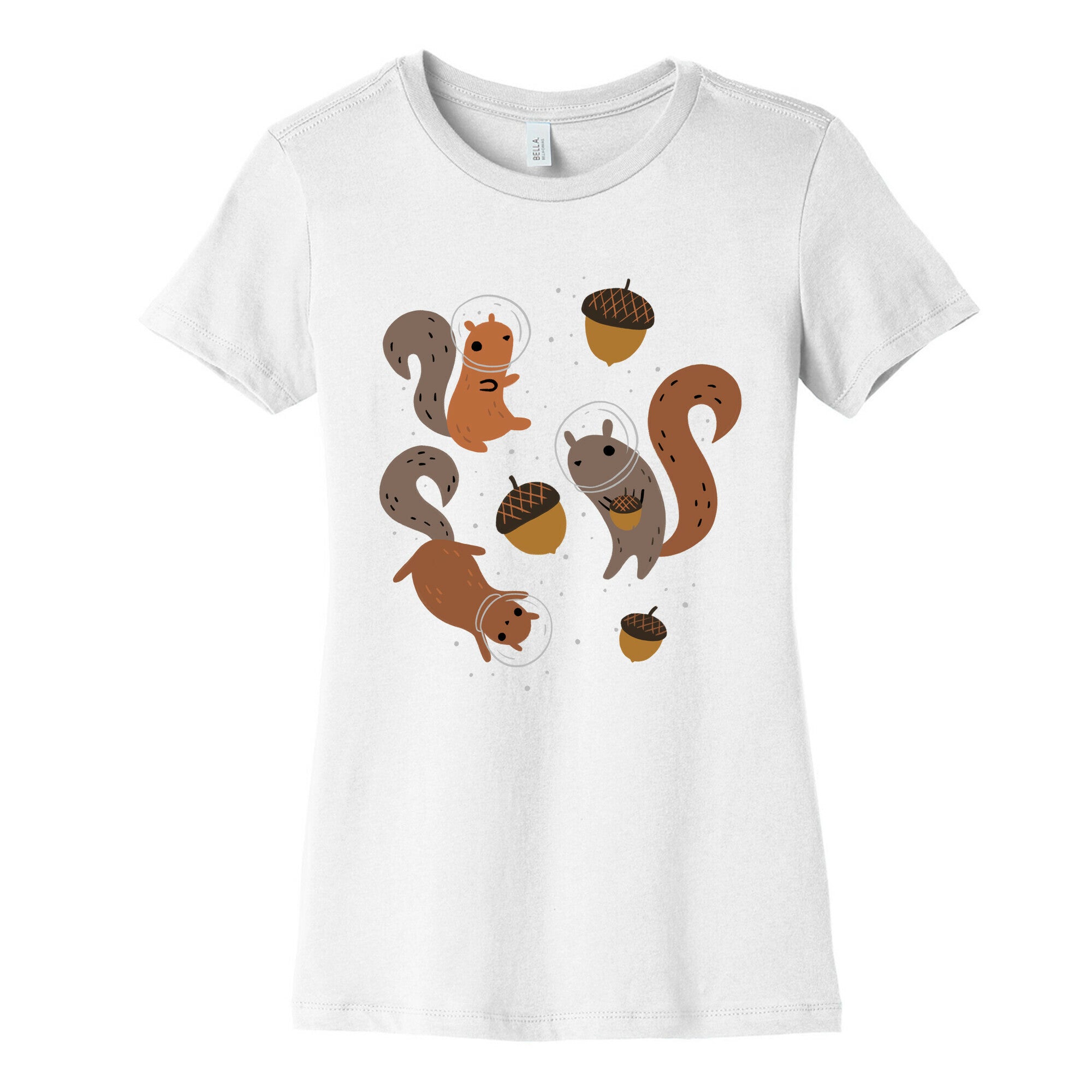 Squirrels In Space Women's Cotton Tee