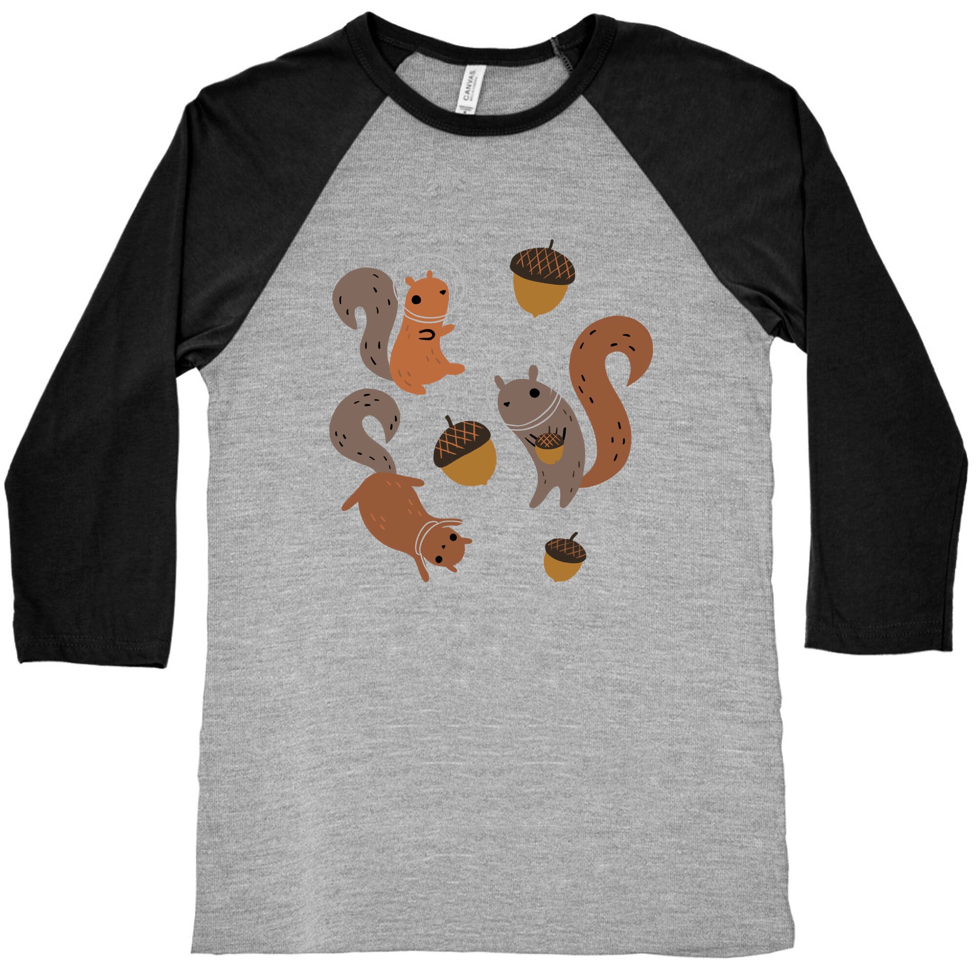 Squirrels In Space Baseball Tee