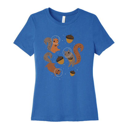 Squirrels In Space Women's Cotton Tee