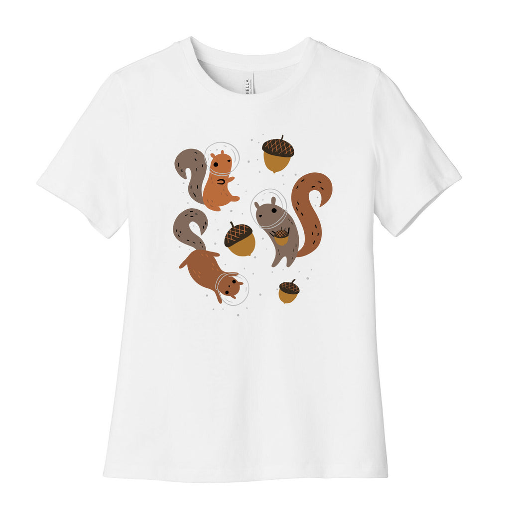 Squirrels In Space Women's Cotton Tee