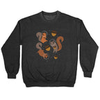 Squirrels In Space Crewneck Sweatshirt