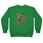 Squirrels In Space Crewneck Sweatshirt