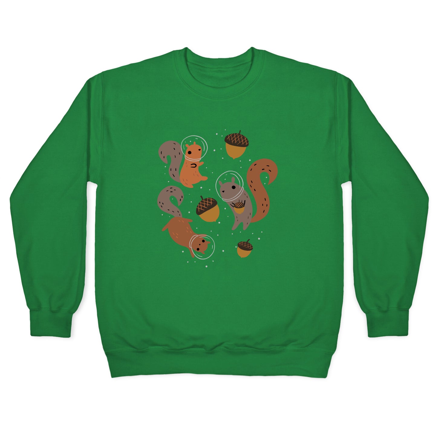Squirrels In Space Crewneck Sweatshirt