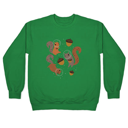 Squirrels In Space Crewneck Sweatshirt