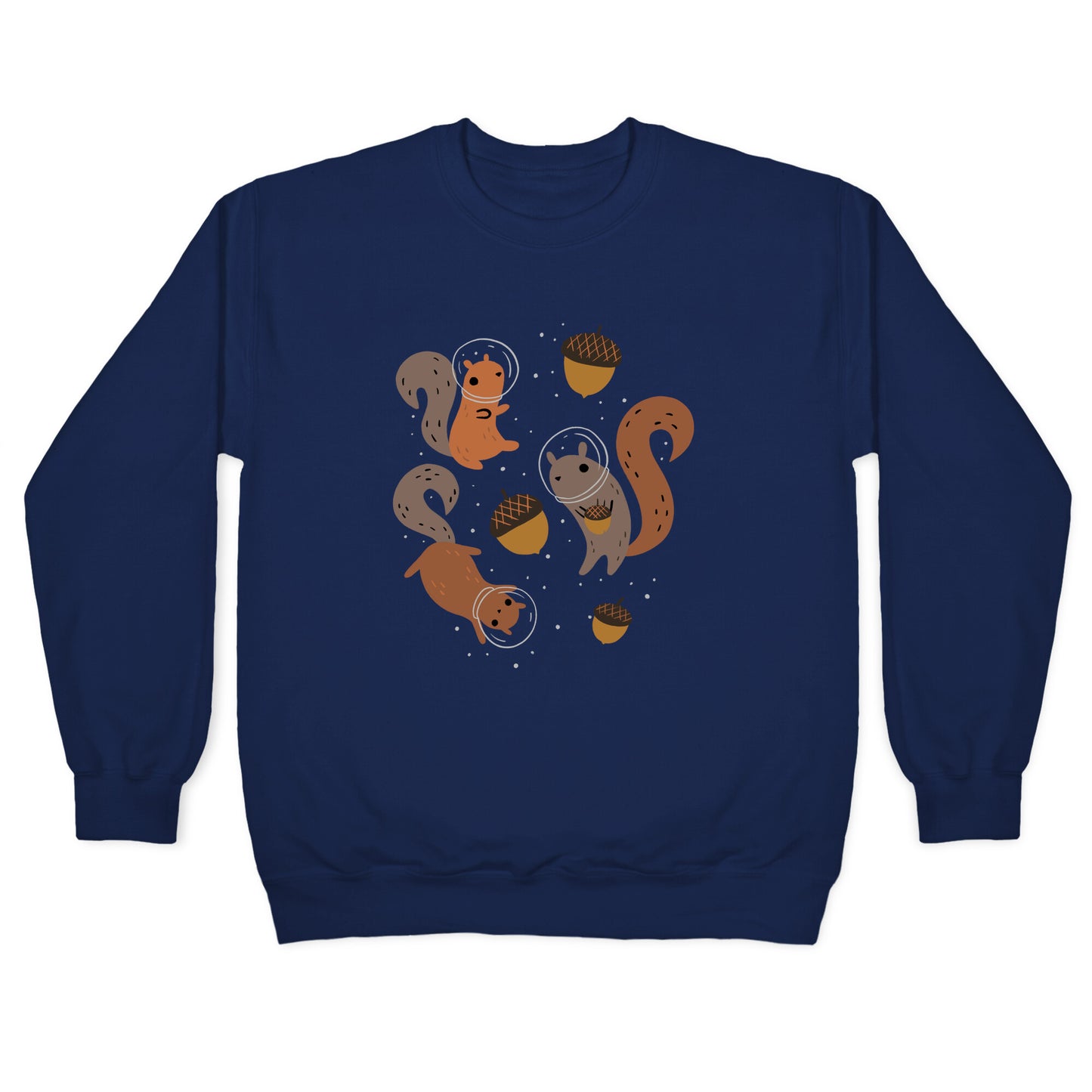 Squirrels In Space Crewneck Sweatshirt