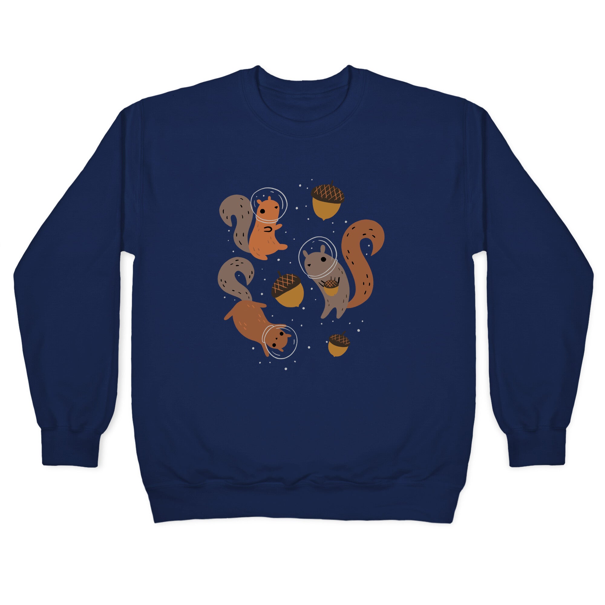 Squirrels In Space Crewneck Sweatshirt