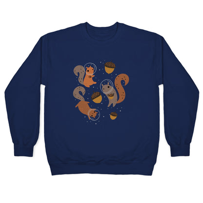 Squirrels In Space Crewneck Sweatshirt