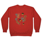 Squirrels In Space Crewneck Sweatshirt