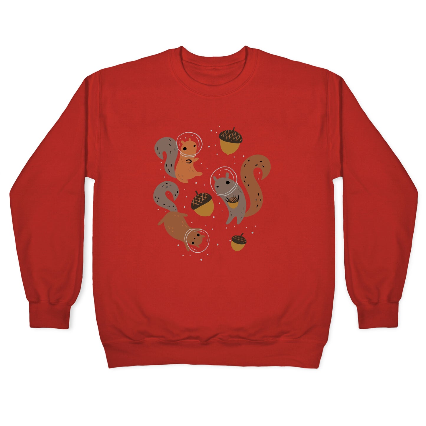 Squirrels In Space Crewneck Sweatshirt