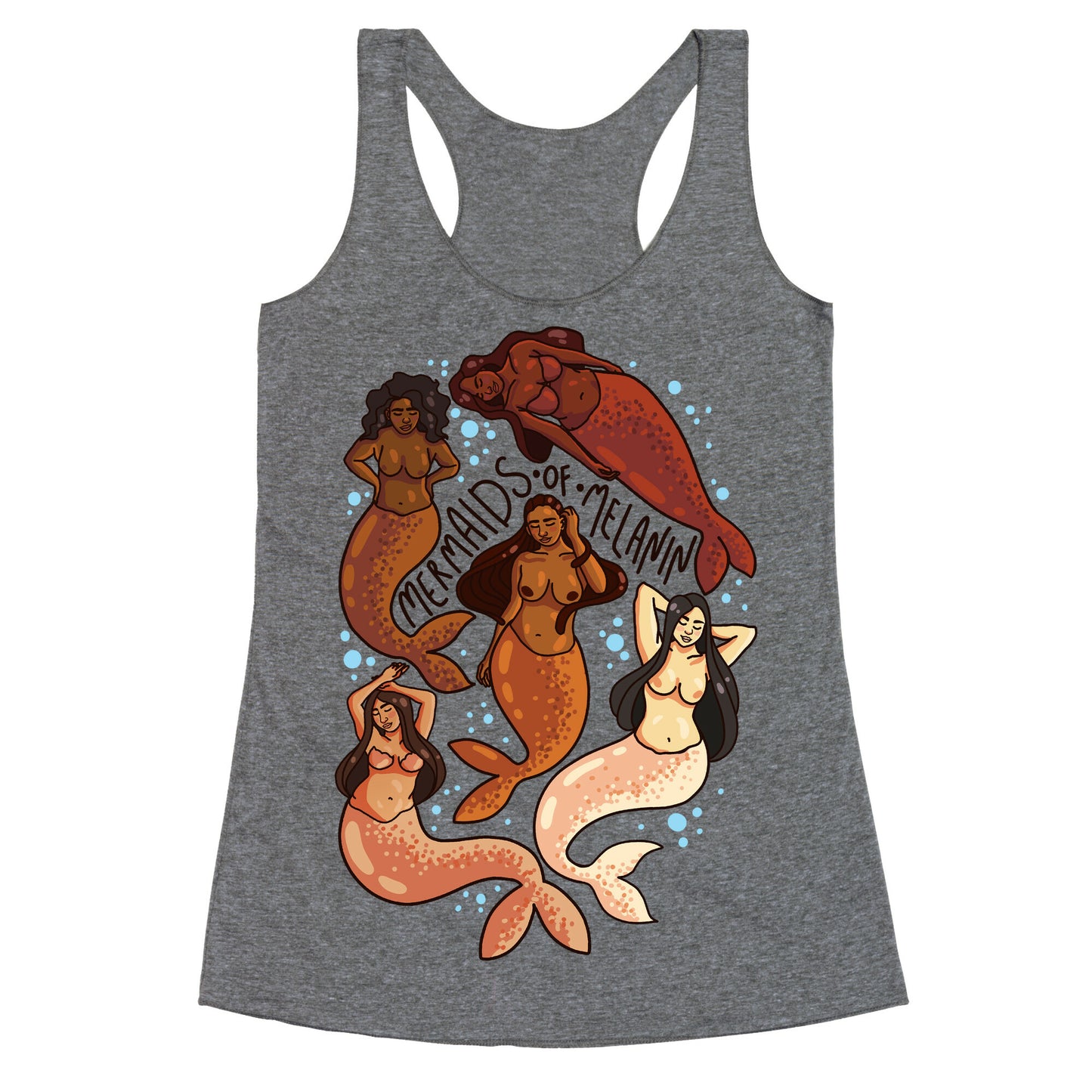 Mermaids of Melanin Racerback Tank