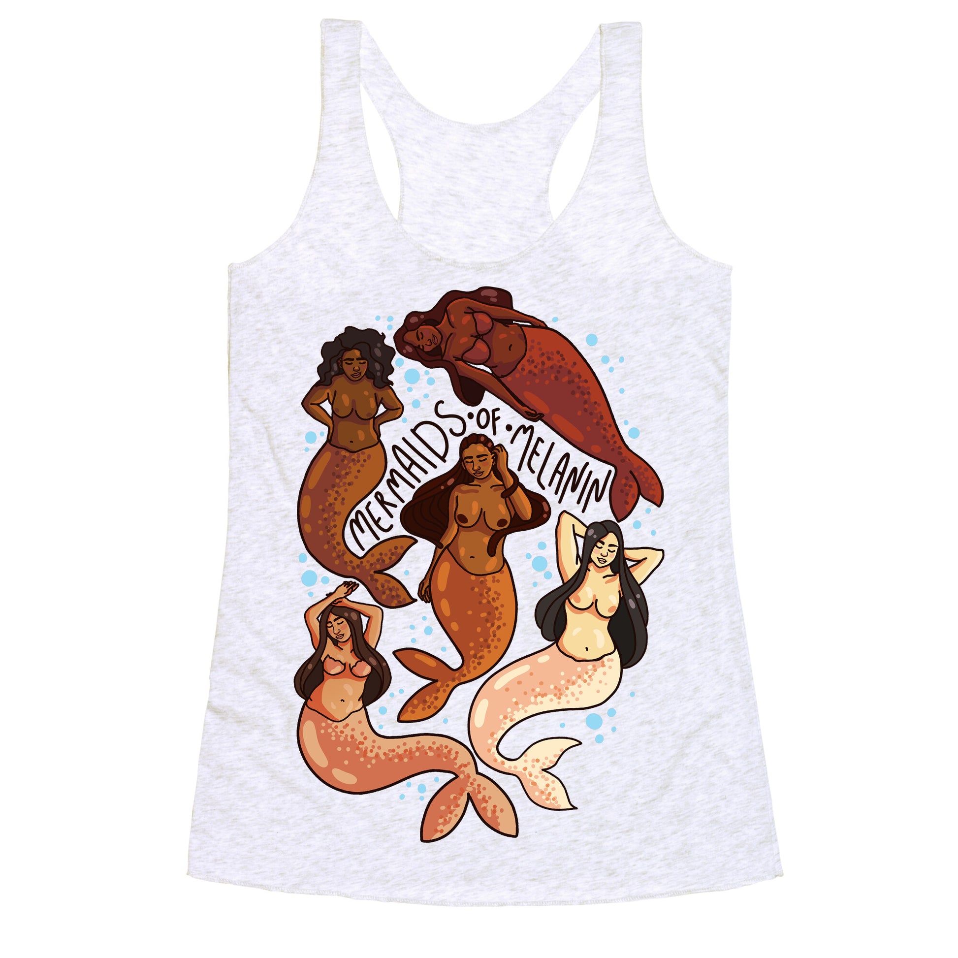 Mermaids of Melanin Racerback Tank