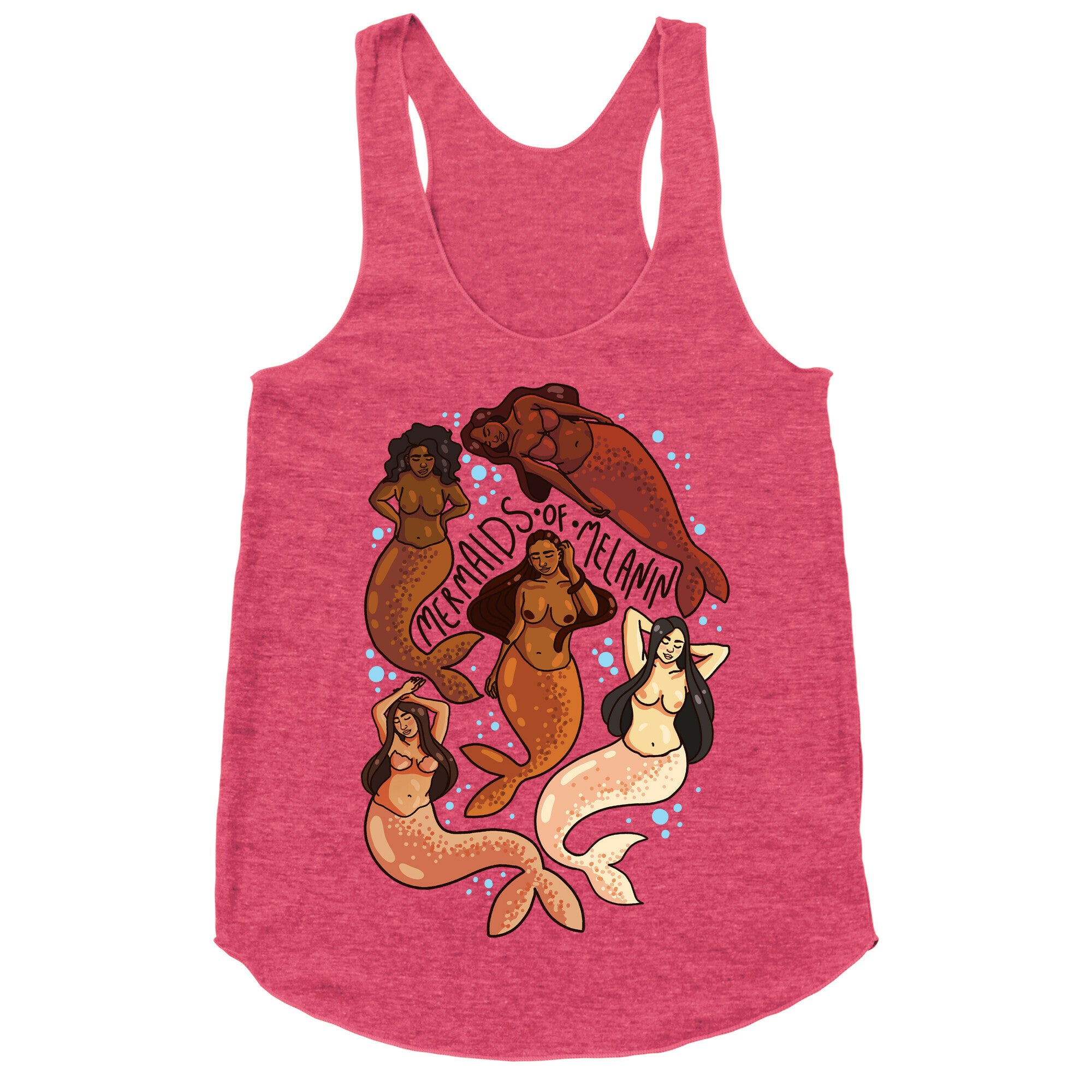 Mermaids of Melanin Racerback Tank