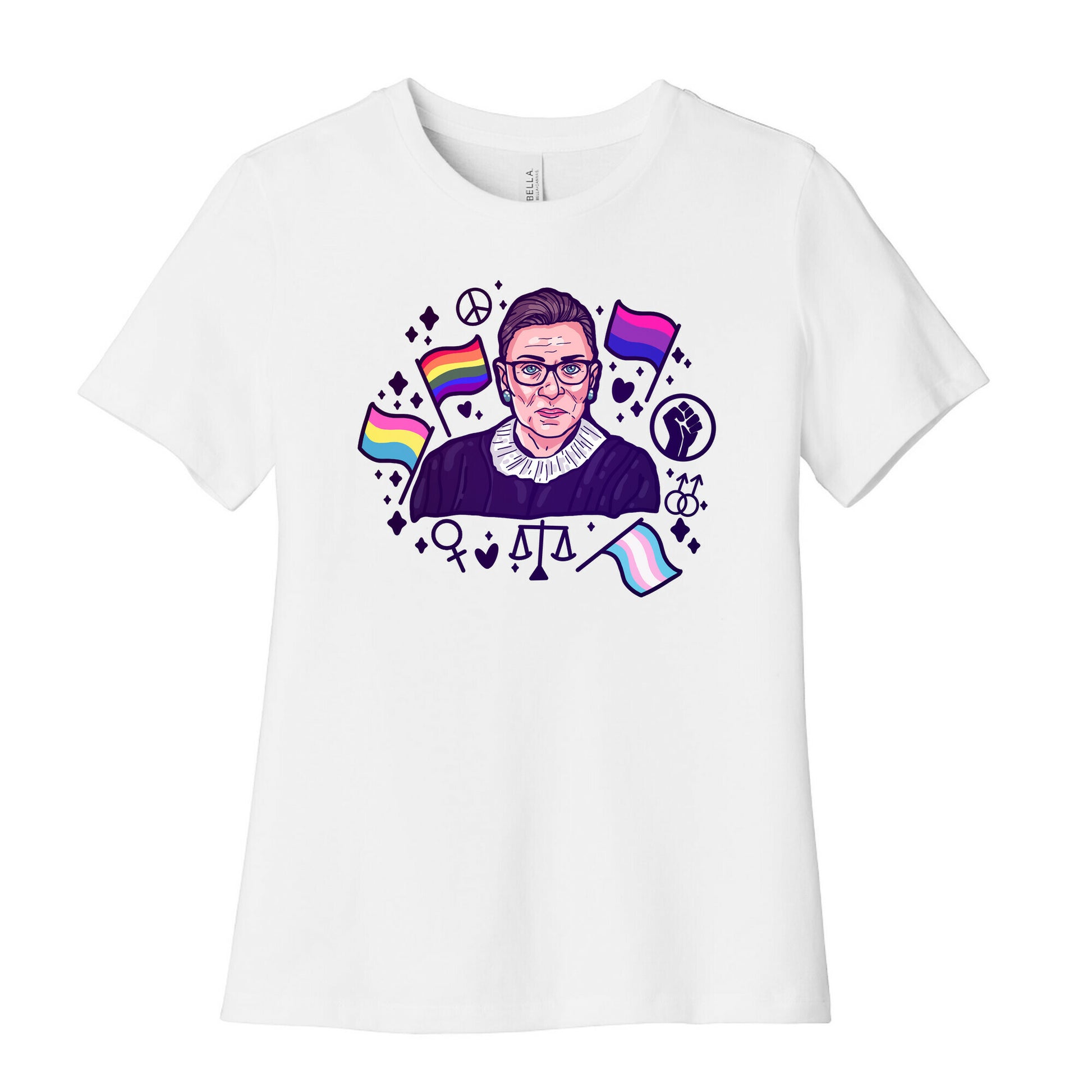 Pride Colors RBG Women's Cotton Tee