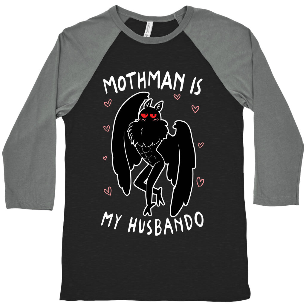 Mothman Is My Husbando Baseball Tee