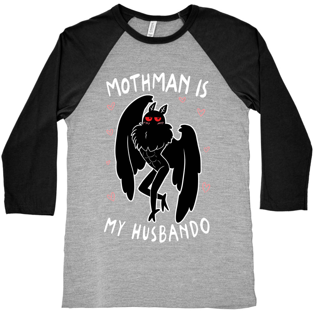 Mothman Is My Husbando Baseball Tee