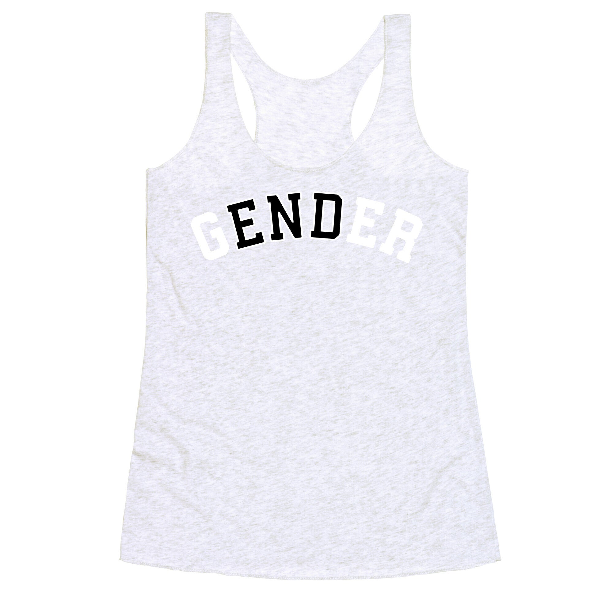 The End of Gender Racerback Tank