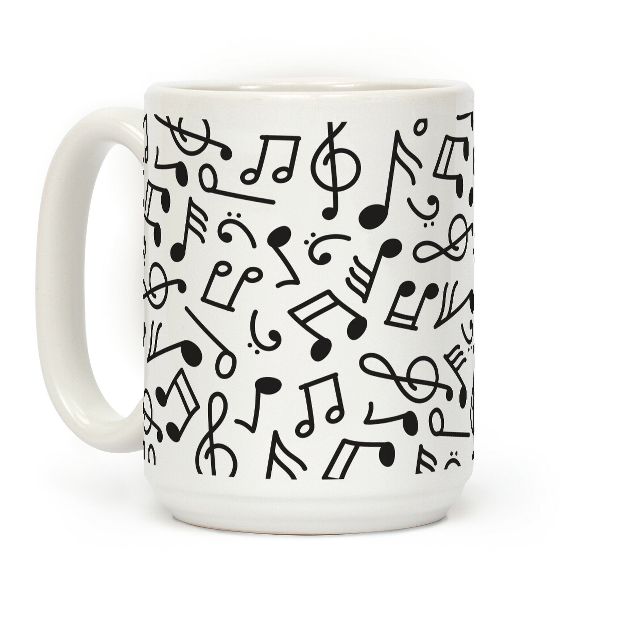 Musical Note Pattern Coffee Mug