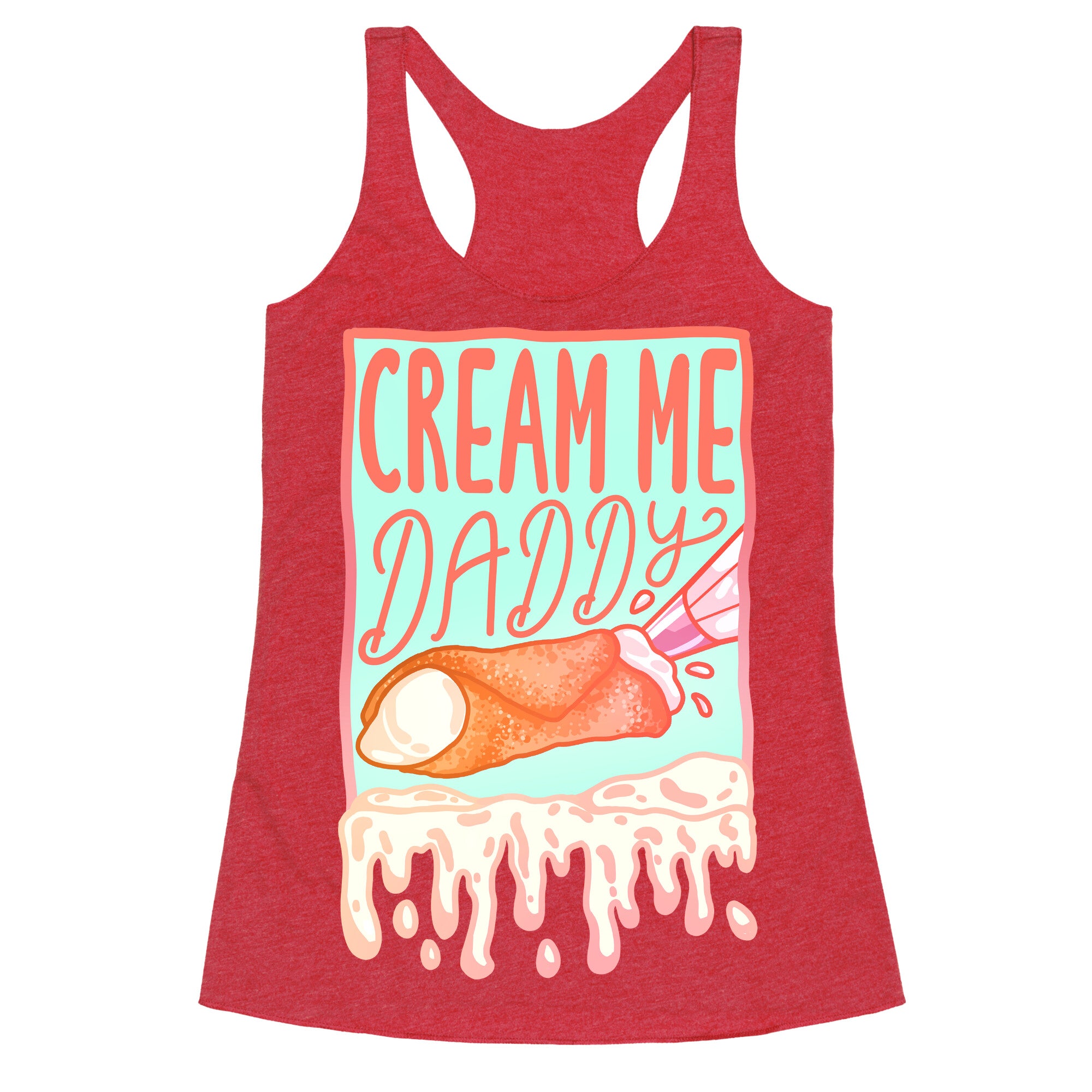 Cream Me Daddy Cannoli Racerback Tank