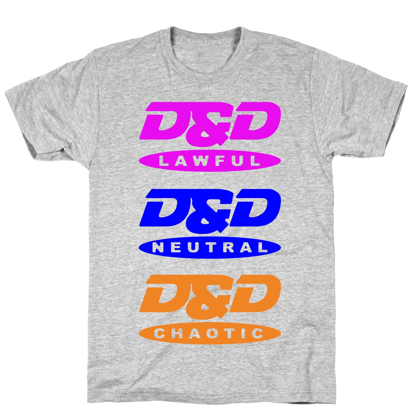 Dungeons and Dragons DVD Logo Parody White Print T-Shirt